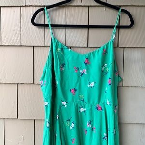 Green Floral Dress